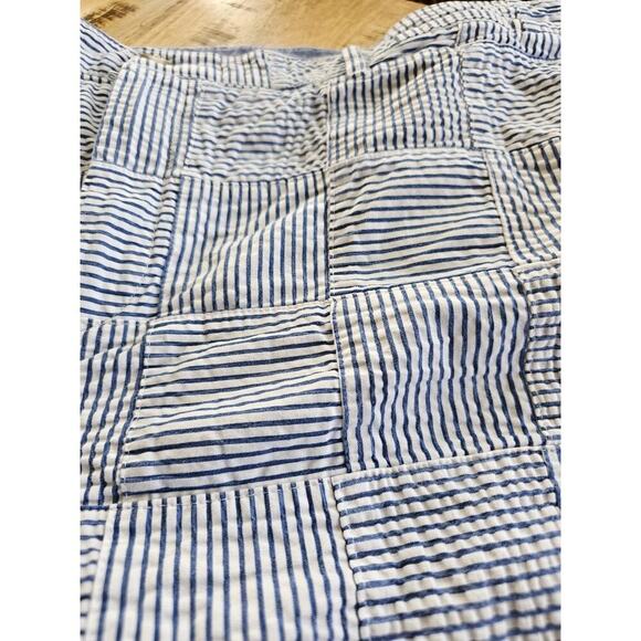 L.L Bean Favorite Fit Women Seersucker Patchwork Bermuda Shorts Size 20W - Picture 3 of 8